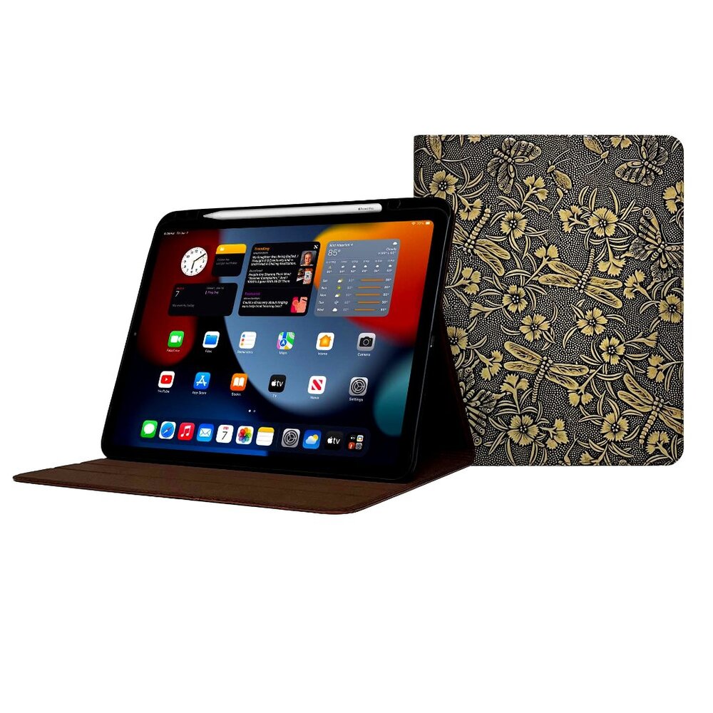 ENAPY iPad Pro 13" (M5 & M4) Leather Case - 7th Gen - 2024 - With Pencil Holder